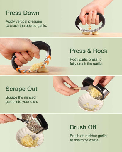 Stainless Steel Garlic Crusher