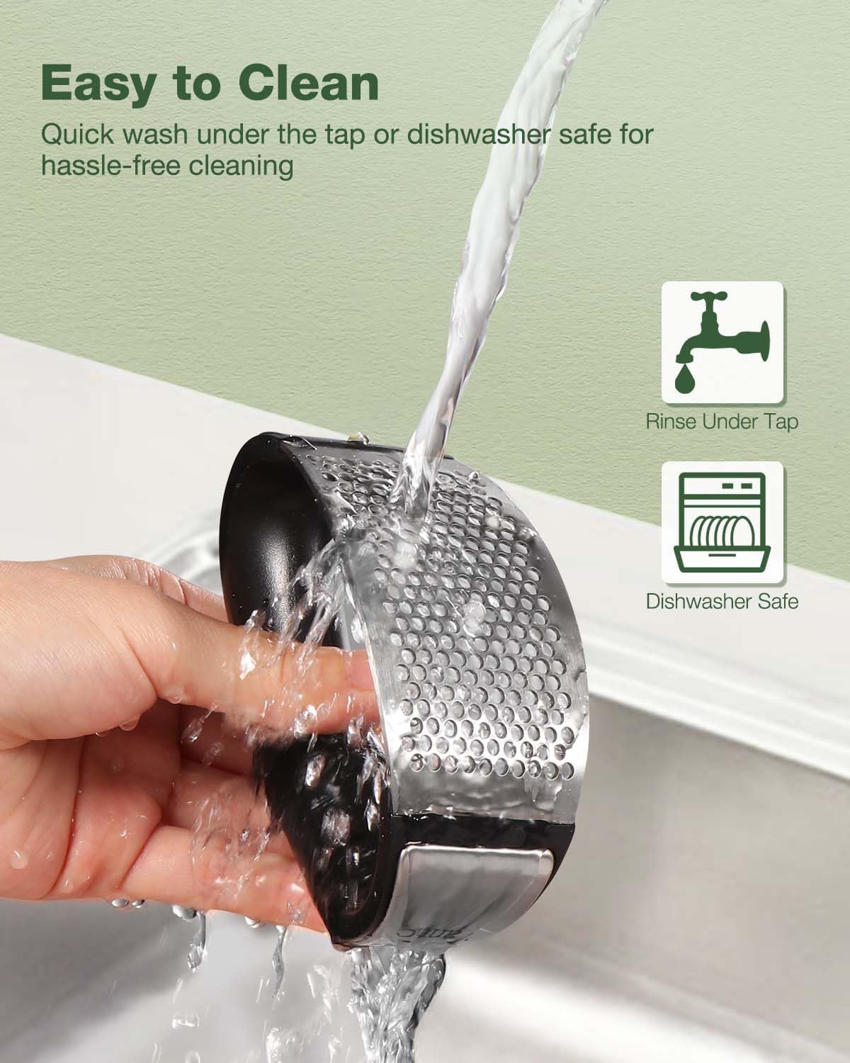 Stainless Steel Garlic Crusher